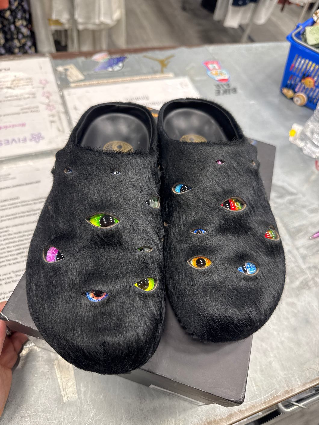 esenes eyeball mules Size 9.5