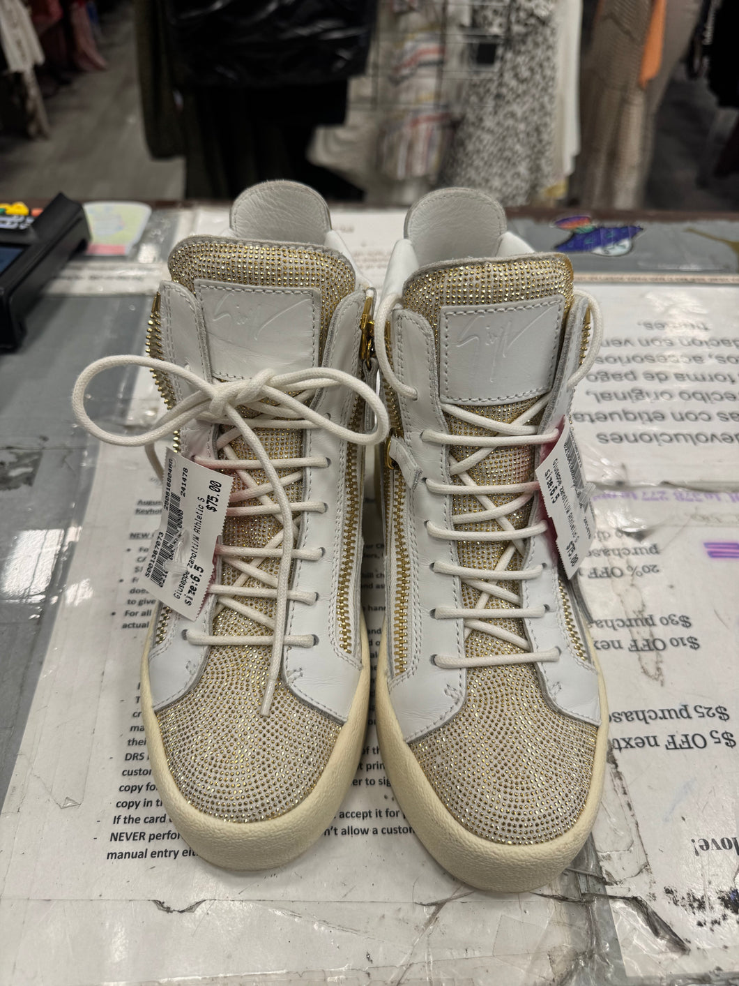 Giuseooe Zanoti Womens Athletic Shoes 6.5