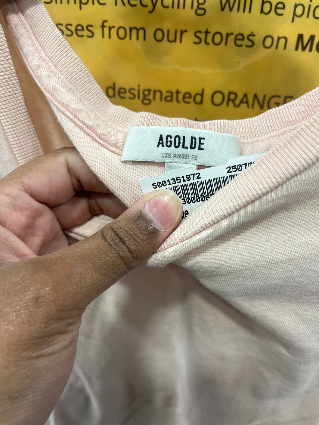Agolde T-Shirt Size Medium