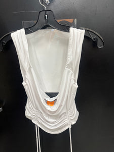 White Fox Tank Top Size Small
